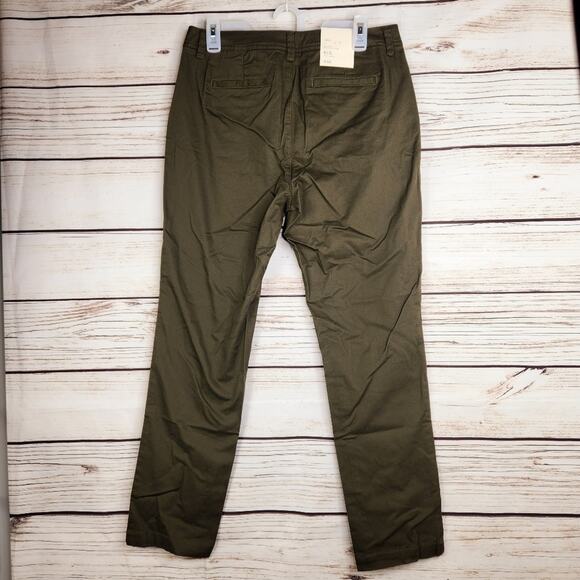 A New Day Mid Rise Slim Hip Olive Size 8/R Dress Pants NWT Casual Date Night - Picture 3 of 8